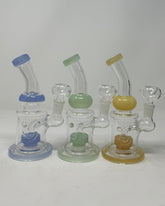 7 Inch Smiley Face Showerhead Perc Bend Mouthpiece Water Pipe